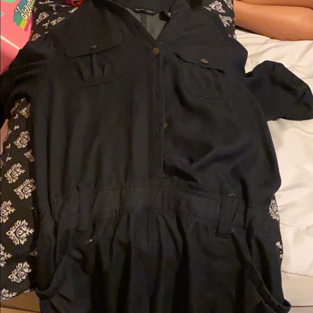 Jean romper super cute